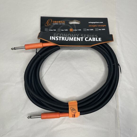 Ortega OECIS-15 Economy Series Instrumentenkabel - 4,5m / 15ft | Neu` - Picture 1 of 5